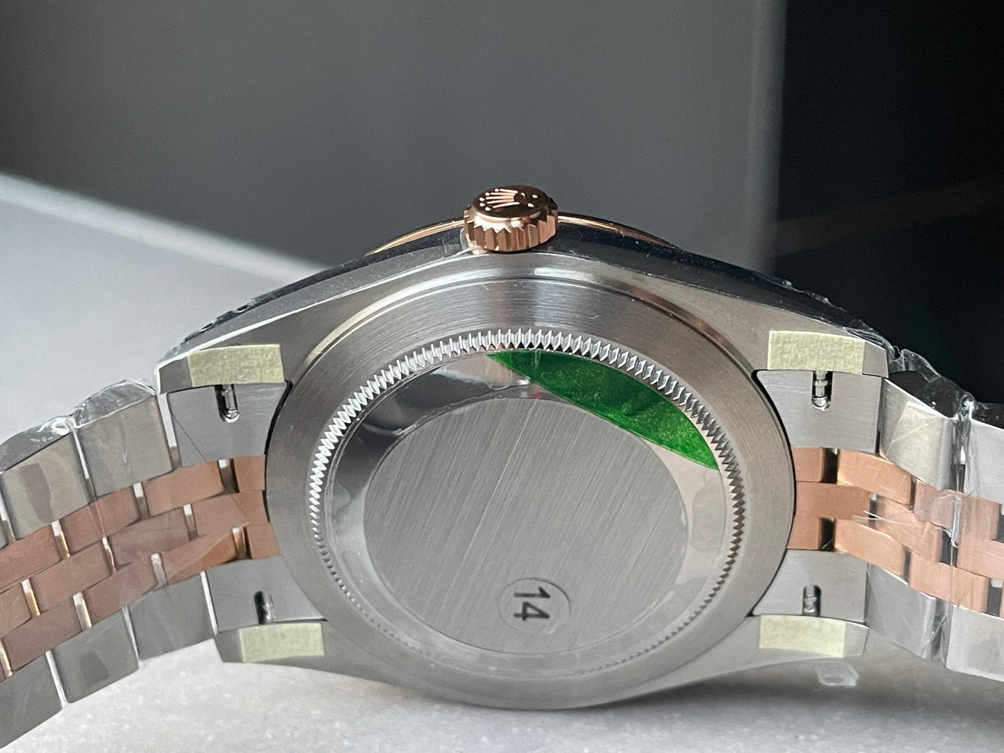 VSF Factory 1:1 Rolex Datejust 41mm 126331 904L RG/SS Fltued Bezel Pattern Motif Grey Dial Stick VS3235