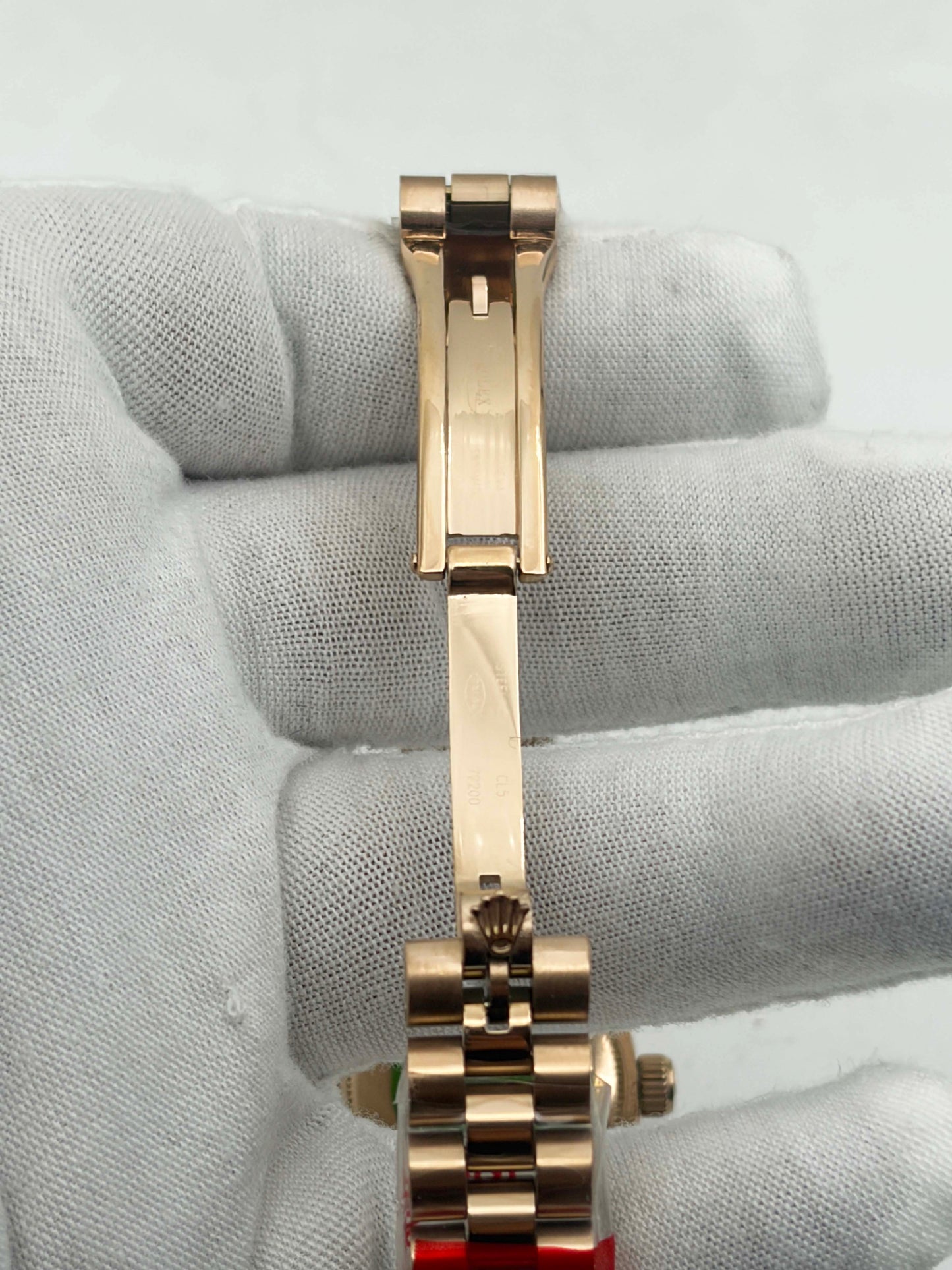 Rolex Lady-Datejust 26 Everose Gold Pearl Diamond Dial Ref.179175