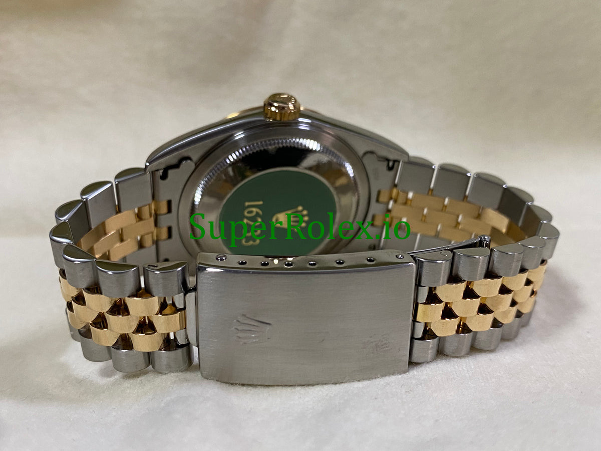 Rolex Datejust 36 Steel and Yellow Gold Champagne Index Dial Ref.16233