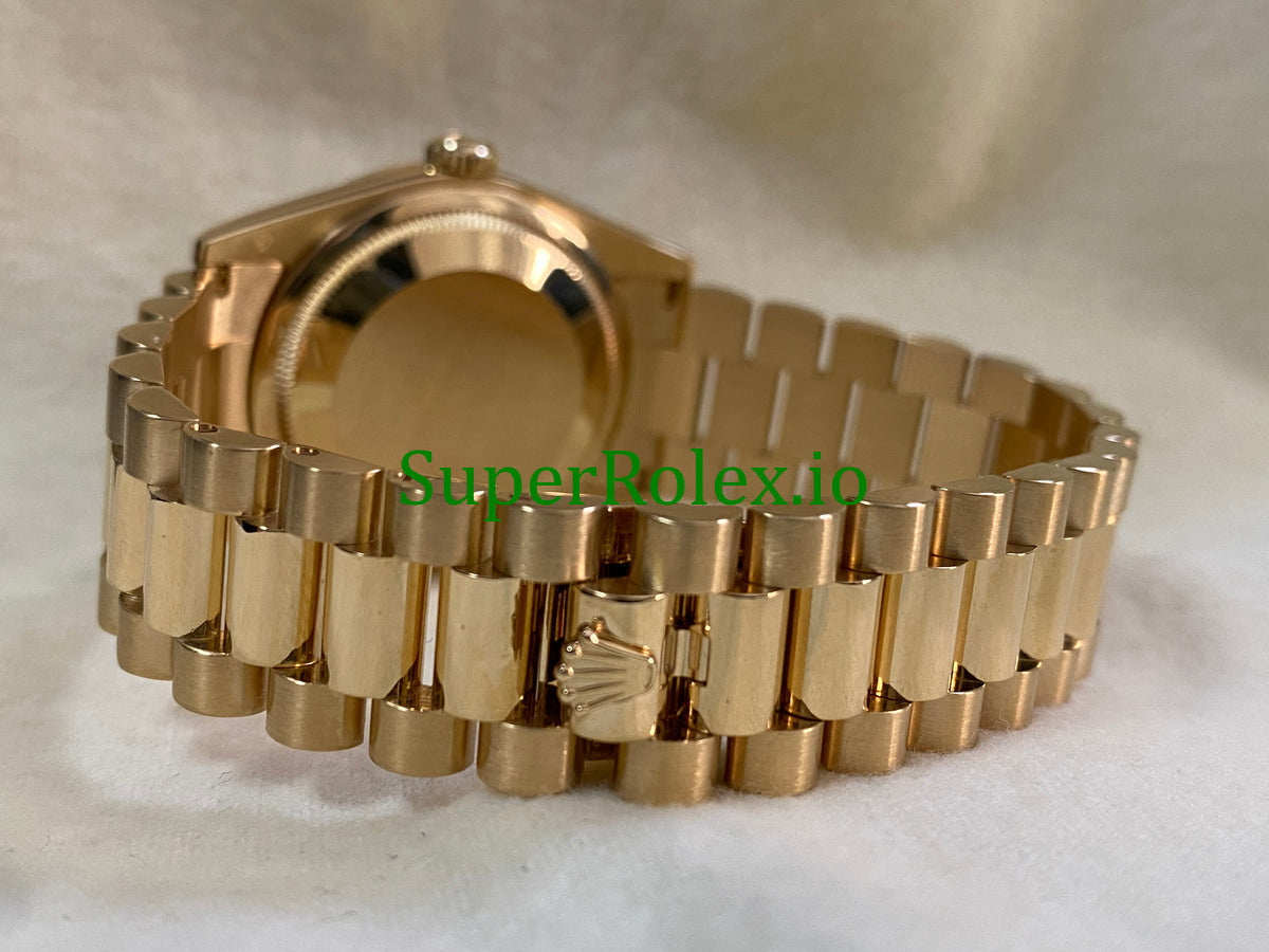 Rolex Day-Date 36MM Yellow Gold Champagne Roman Dial Ref.118238