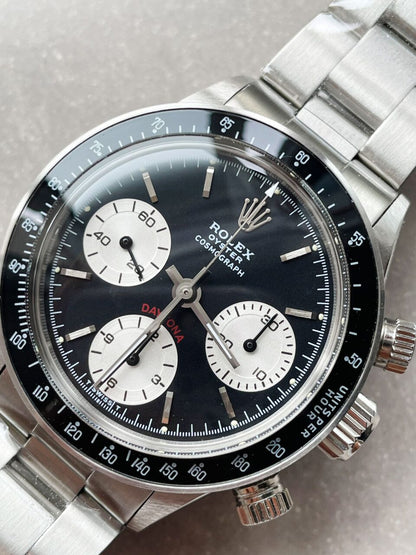 VINTAGE Rolex Daytona 6263 SS Black Dial 2 on Bracelet Venus 75