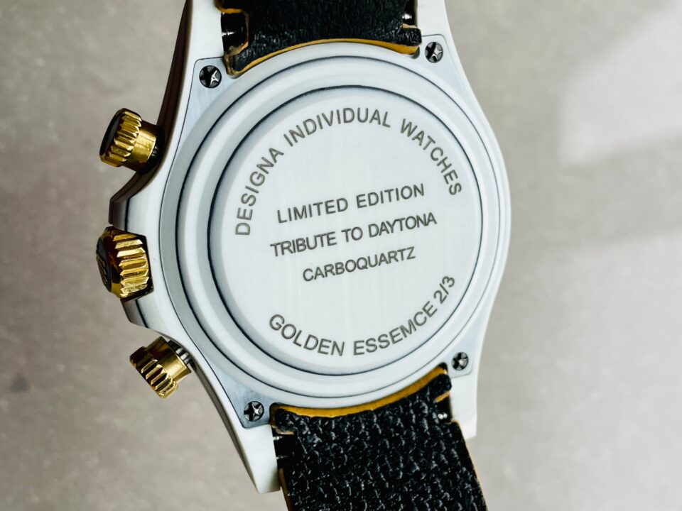 DIWF Factory 1:1 Rolex Daytona DIW White Carbon/YG  Best Edition Gold Dial A7750