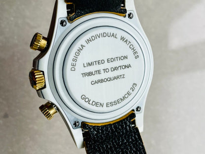 DIWF Factory 1:1 Rolex Daytona DIW White Carbon/YG  Best Edition Gold Dial A7750