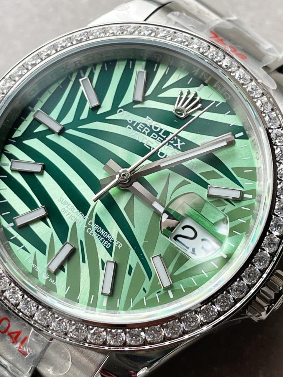 GMF Factory 1:1 Rolex DateJust 36 SS 126284 Diamonds Bezel Best Edition New Green Dial A2824