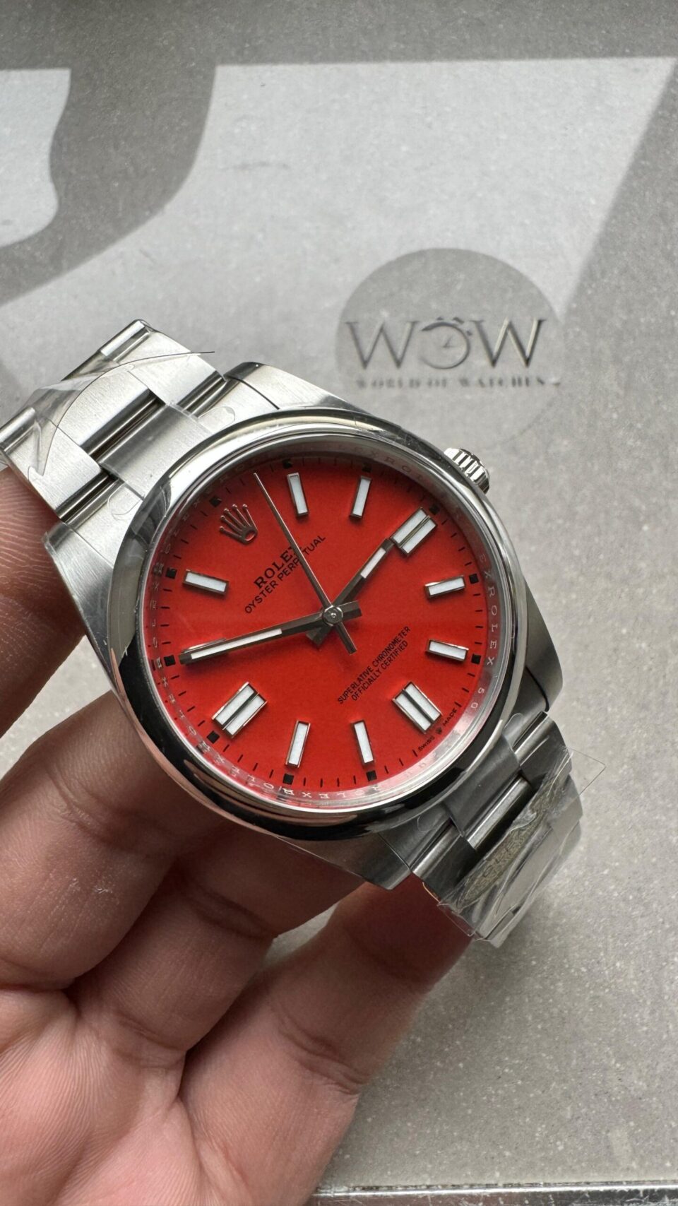Clean FACTORY 1:1 Rolex Oyster Perpetual 124300 41mm 904L Best Edition Red Dial VR3230