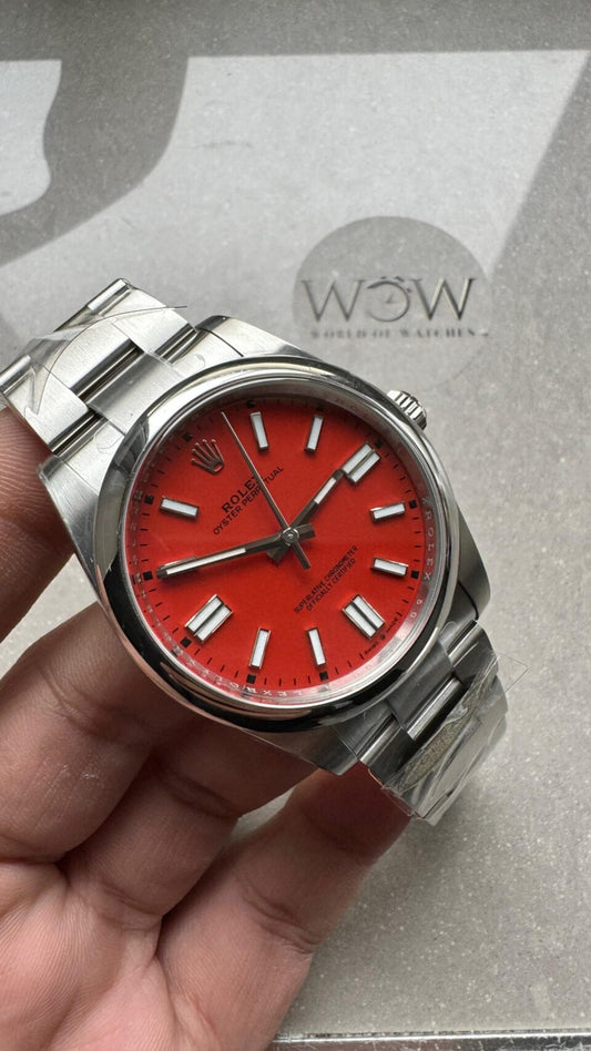Clean FACTORY 1:1 Rolex Oyster Perpetual 124300 41mm 904L Best Edition Red Dial VR3230