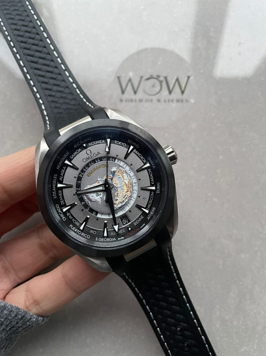 Aqua Terra 150M 43mm 24 Ti VSF 1:1 Best Edition Gray Dial on Black Rubber Strap A8938
