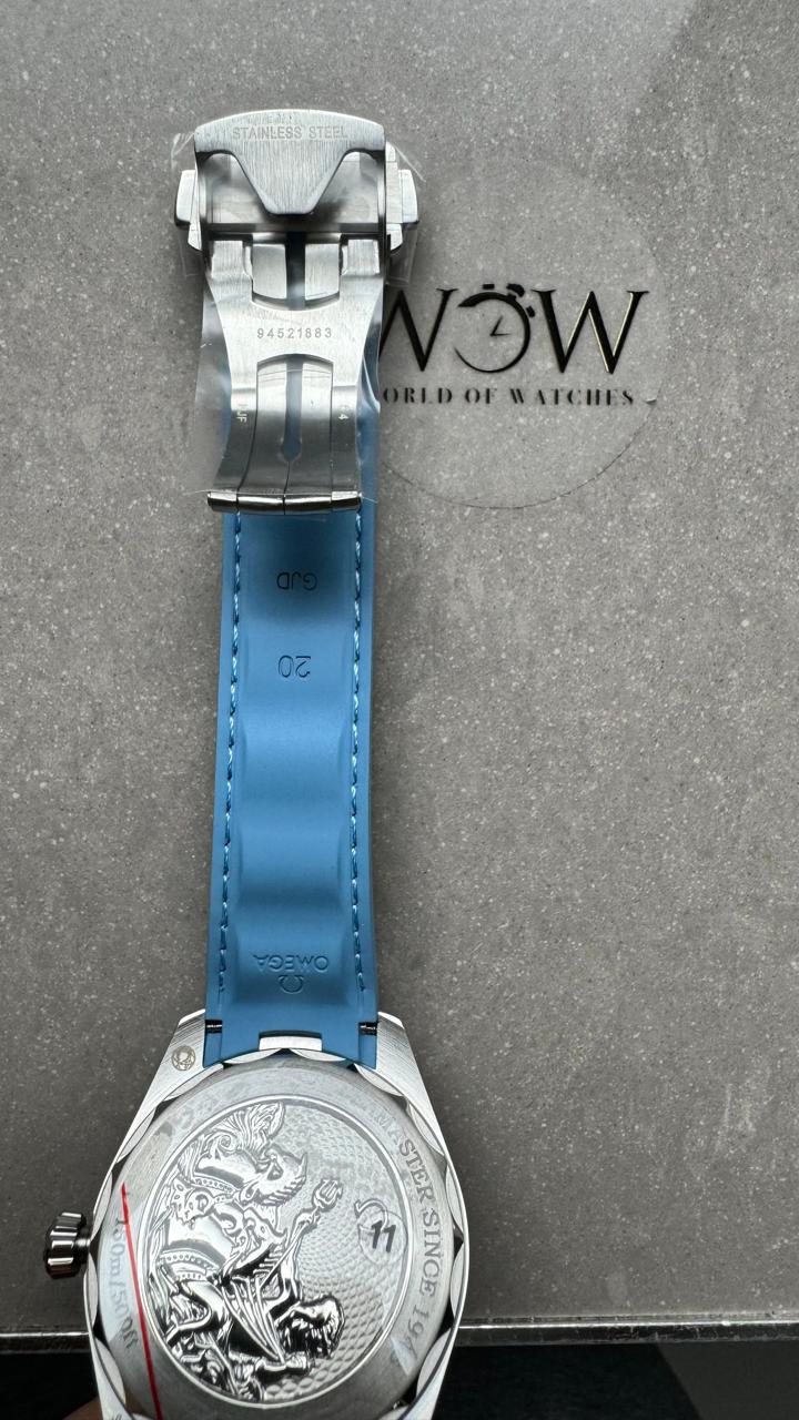 Aqua Terra 41mm VSF 1:1 Best Edition Summer Blue Dial on Blue Rubber Strap A8900