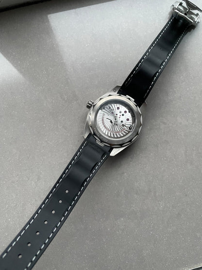 Omega Seamaster Aqua Terra GMT Titanium Worldtimer 43mm Ti Black Dial on Rubber Strap VSF A8938