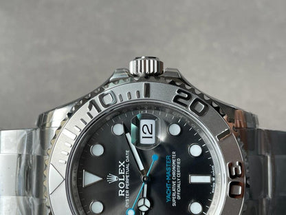 VSF FACTORY 1:1 Rolex Yacht-Master 40mm 116622 904L SS Grey Dial Dots on SS Bracelet VS3135