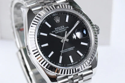 DATEJUST 36MM SILVER BLACK DIAL