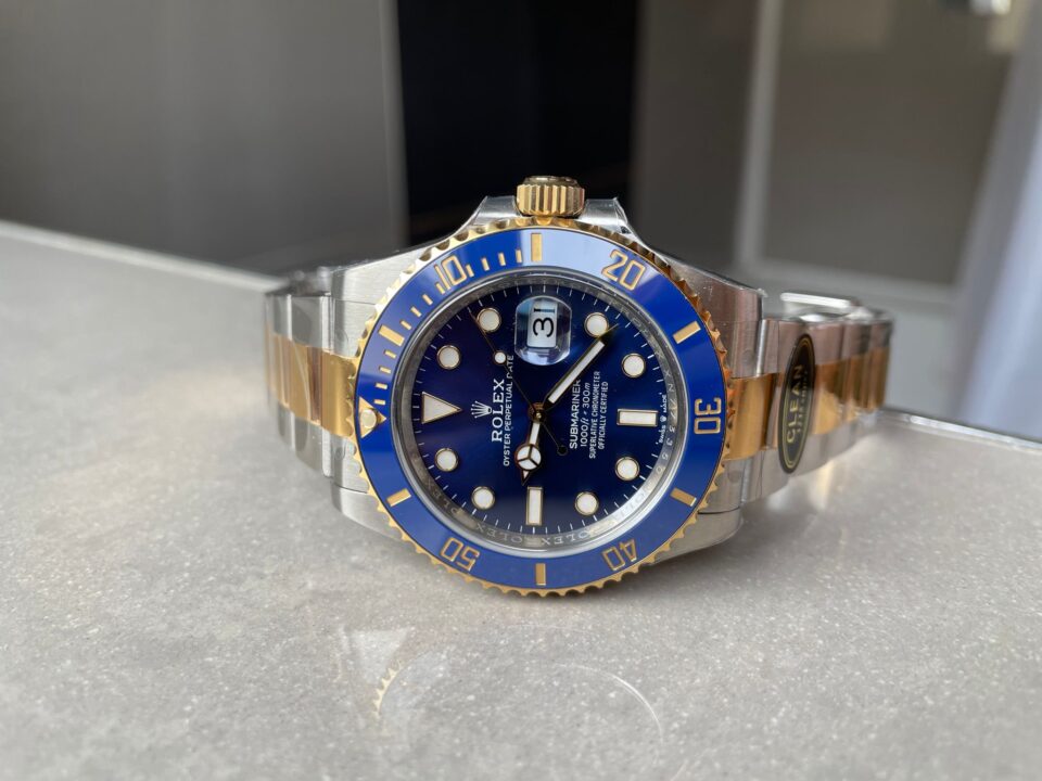 CLEAN FACTORY 1:1 Rolex Submariner 116613LB Bluesy 904L YG/SS Blue Dial VR3235
