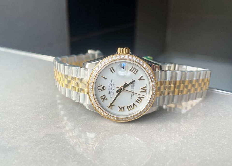 Rolex Datejust 31mm 278273 YG/SS White Dial Diamond Bezel