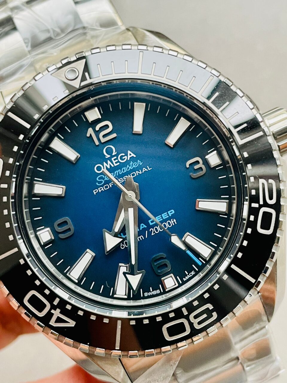 Seamaster 6000M Ultra Deep SS SBF VF 1:1 Best Edition Deep Blue Dial on SS Bracelet A8912 SCG
