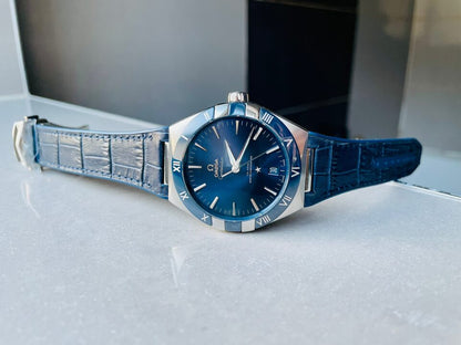 Constellation Blue Ceramic SS 8F 1:1 Best Edition Blue Dial on Blue Gummy Strap A8900