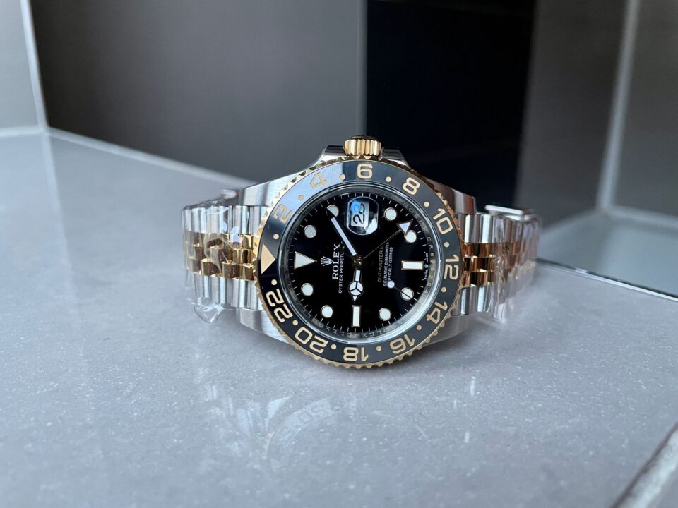 EWF Factory 1:1 Rolex GMT-Master II 126713GRNR 904L YG/SS Black Dial Dots VR3285