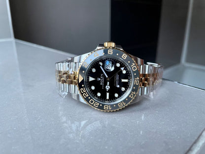 EWF Factory 1:1 Rolex GMT-Master II 126713GRNR 904L YG/SS Black Dial Dots VR3285