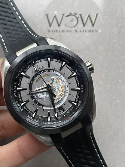 Aqua Terra 150M 43mm 24 Ti VSF 1:1 Best Edition Gray Dial on Black Rubber Strap A8938