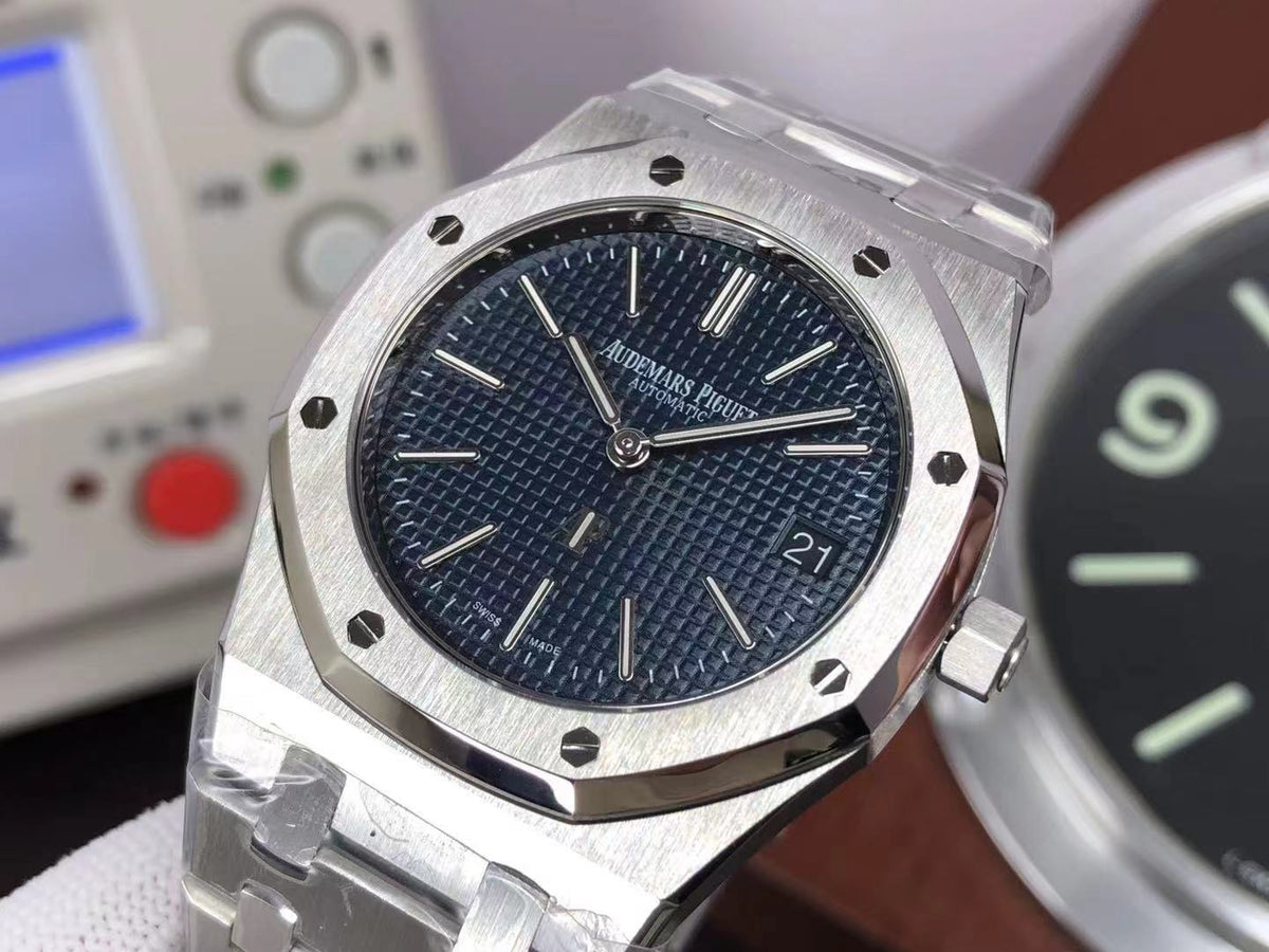 ZF ap Royal Oak Extra Thin 15202 Blue Dial with 2121 Movement