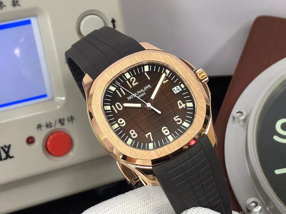 3KF pp Aquanaut 5167R Rose Gold Brown Dial 324 Movement