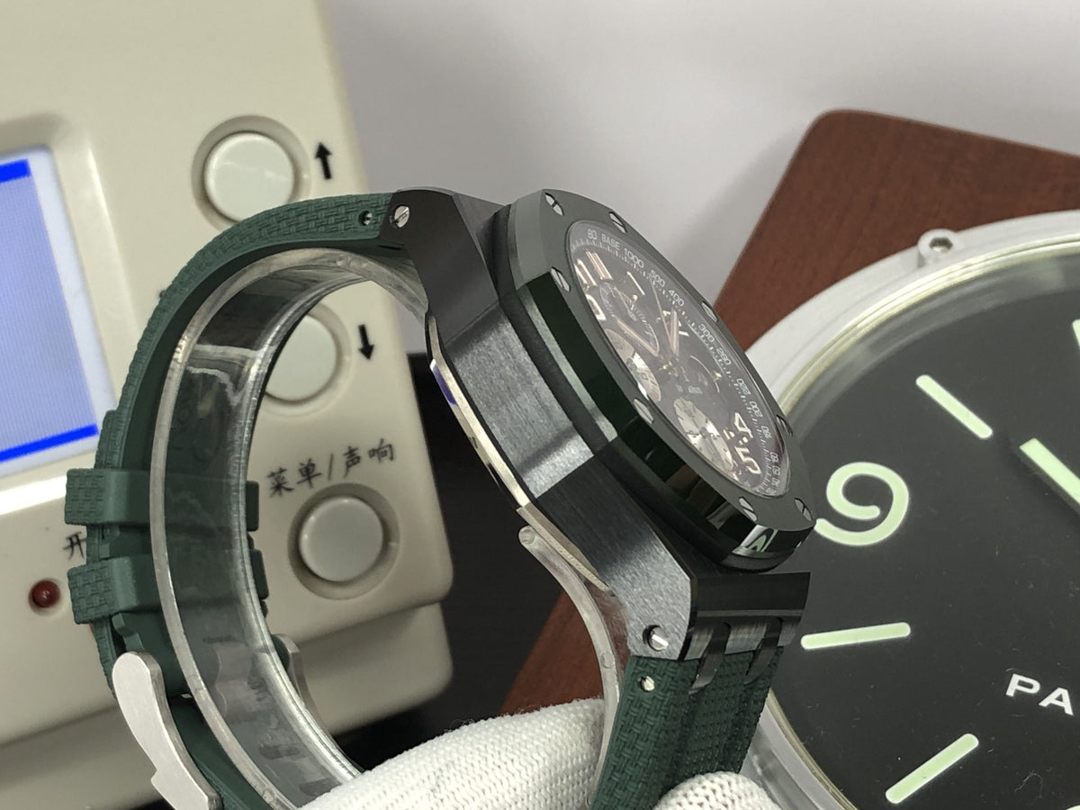 RSF ap ROO Chrono Secs@12 Green Ceramic Bezel 3126 Movement