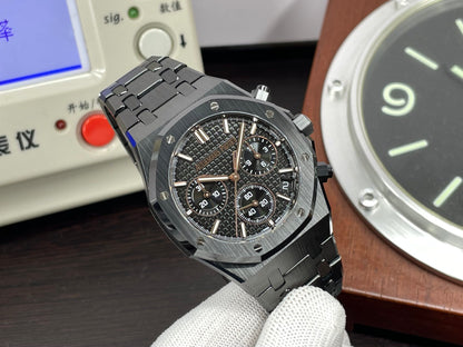 ap Royal Oak Chrono 26240 Black Ceramic Case 4401 Movement with Black Dial
