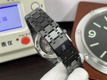 ap Royal Oak Chrono 26240 Black Ceramic Case 4401 Movement with Black Dial