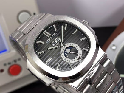 Premium pp Nautilus Annual Calendar 5726 Stainless Steel Case 325 Movement Grey Dial