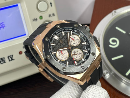 ap Royal Oak Offshore 43mm 26420 Rose Gold Ceramic Bezel with 4401 Movement