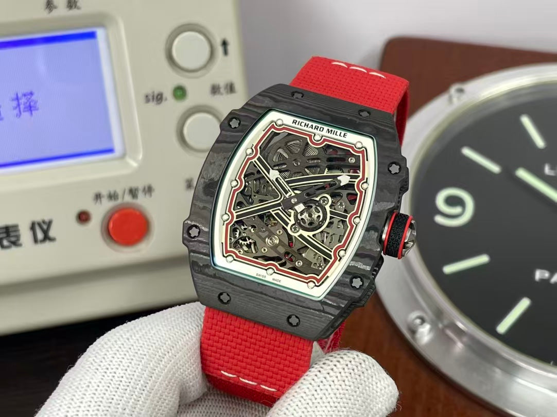 RM RM67 02 Italy CRMA7 Movement NTPT Case Red Nylon Strap