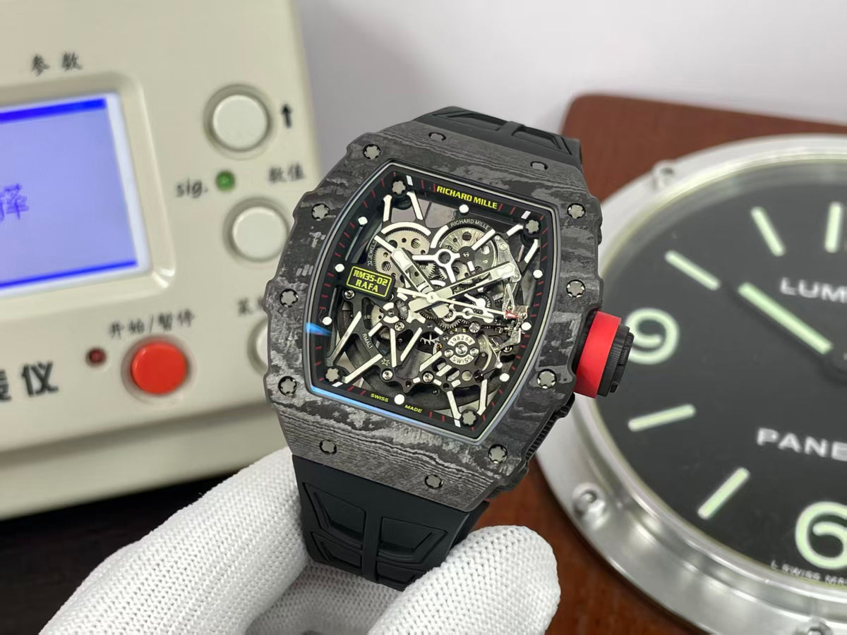 RM RM35 02 Super RMAL1 Movement NTPT Black Case Rubber Band