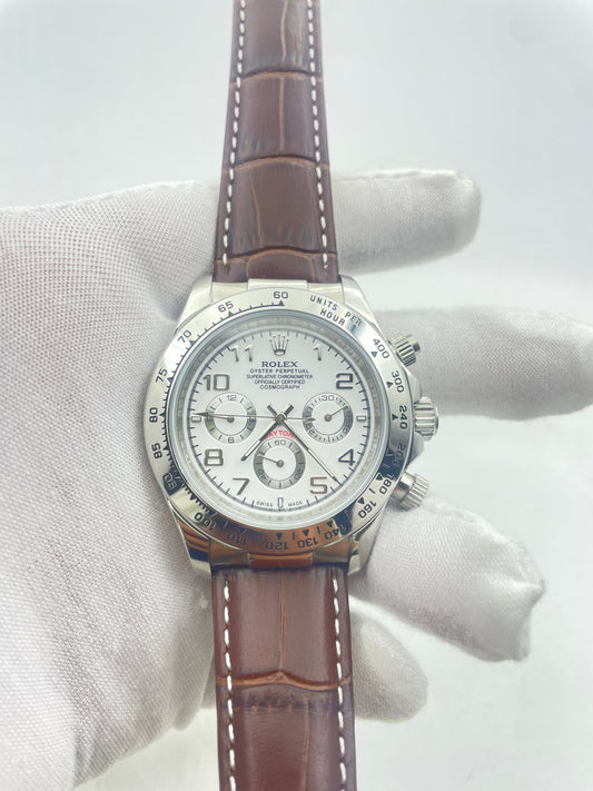Rolex Cosmograph Daytona 40 White Gold White Dial Ref.116519