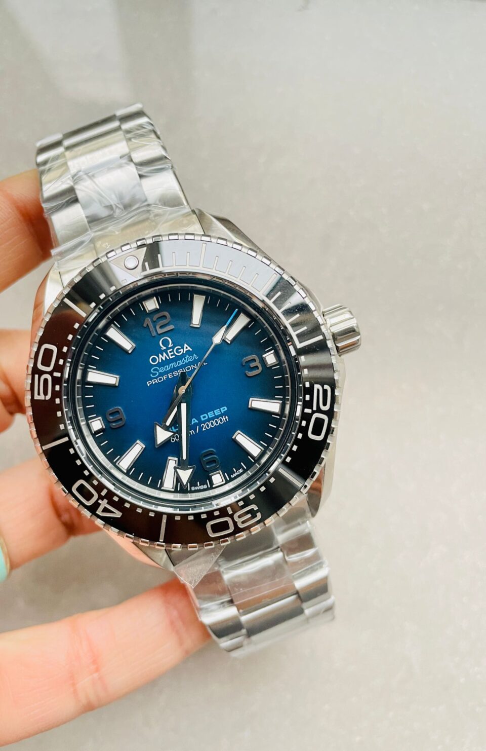 Seamaster 6000M Ultra Deep SS SBF VF 1:1 Best Edition Deep Blue Dial on SS Bracelet A8912 SCG