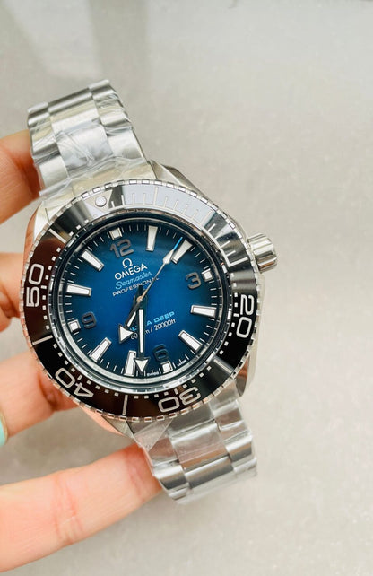 Seamaster 6000M Ultra Deep SS SBF VF 1:1 Best Edition Deep Blue Dial on SS Bracelet A8912 SCG