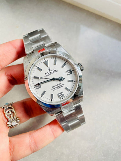 JDF Factory 1:1 Rolex Explorer 124270 36mm 904L Steel Best Edition White Dial VR3230