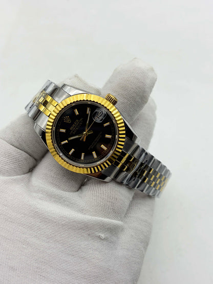 Rolex Datejust 31 Steel and Yellow Gold Black Index Dial Ref.178273