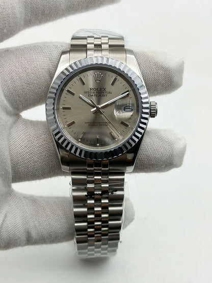 Rolex Steel Grey Index Dial Datejust 36 Ref.1601