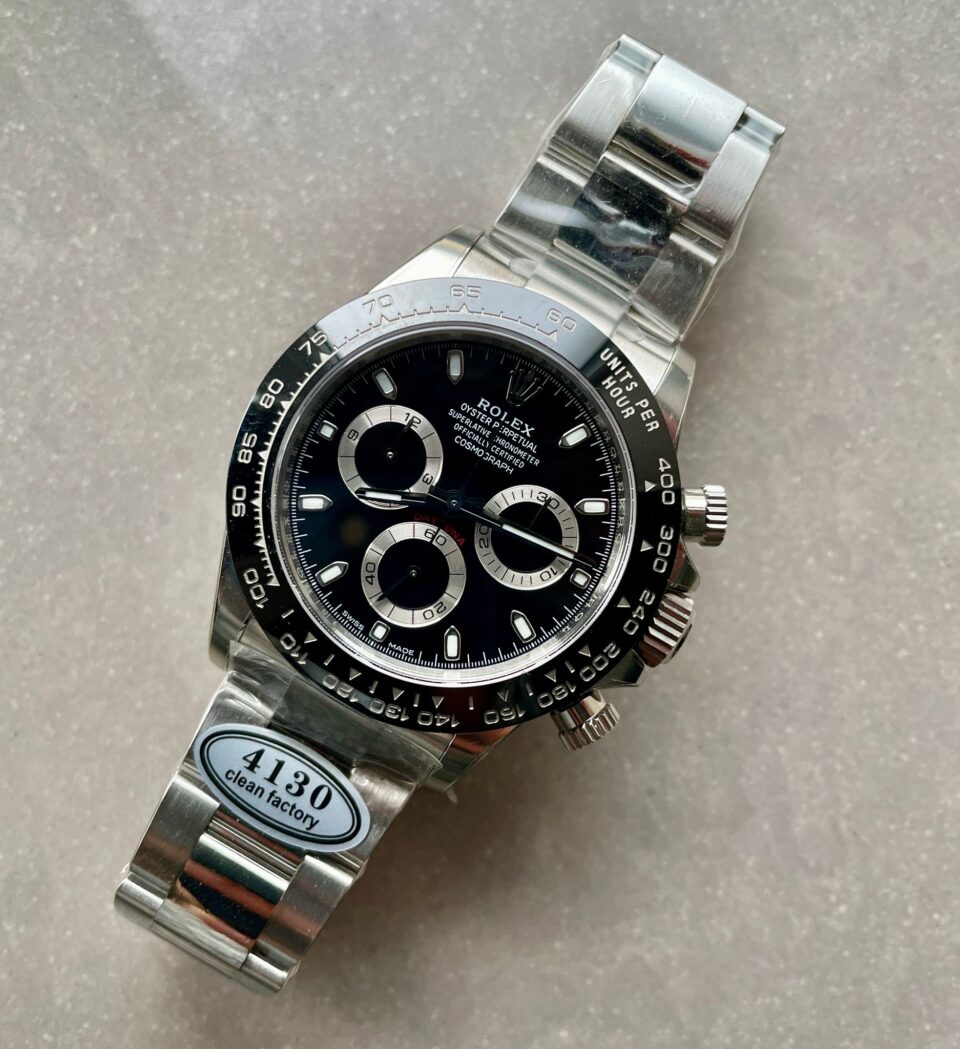 Rolex Daytona 116500 DAYTONA 1:1 Best Edition CF 904L SS Case and Black Dial SA4130