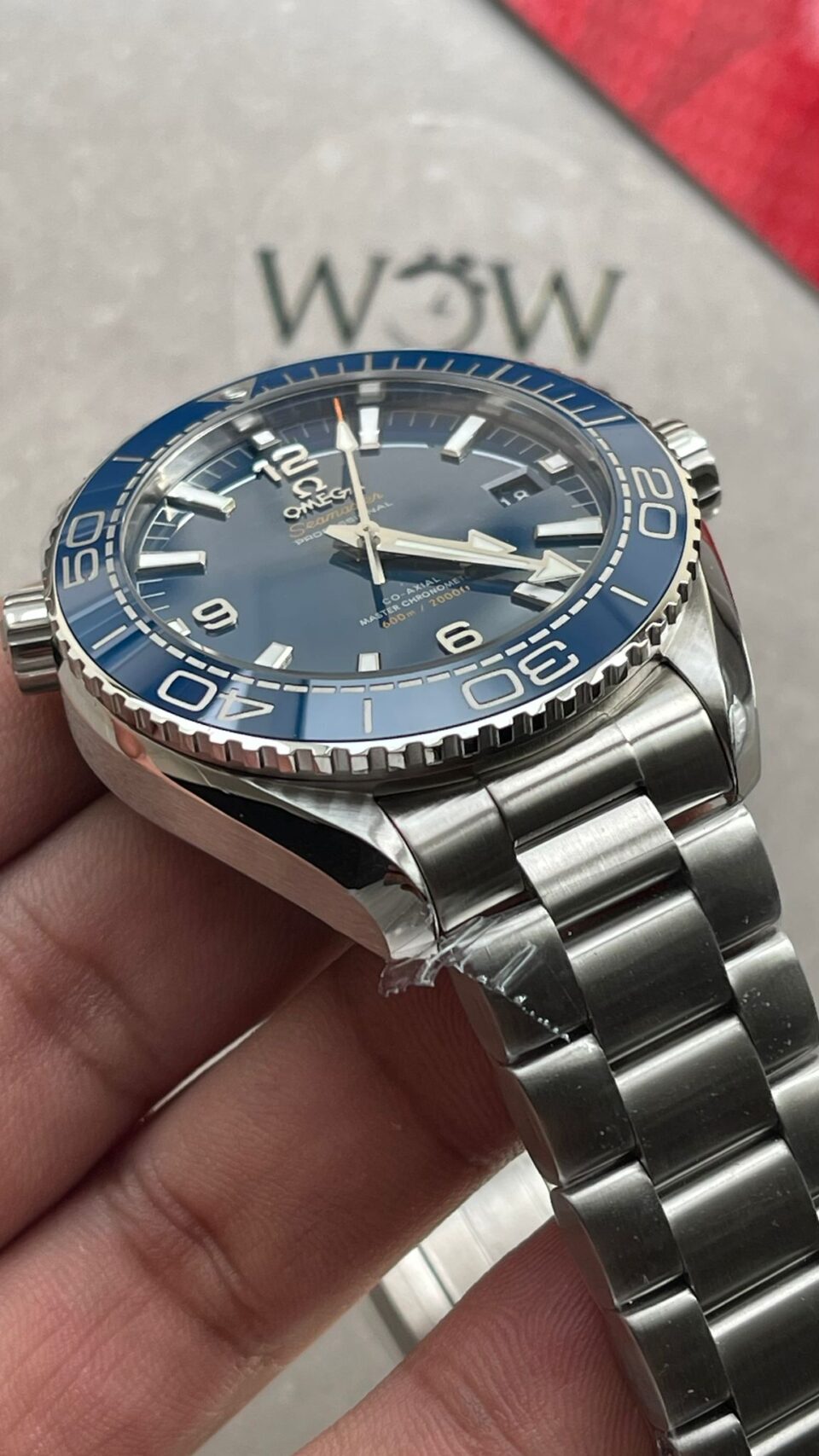 Planet Ocean 43.5mm SS VSF 1:1 Best Edition  blue ceramic Bezel blue Dial on SS Strap A8900
