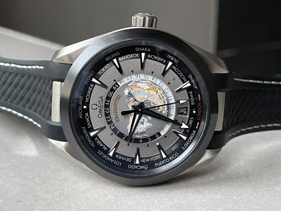 Aqua Terra 150M 43mm 24 Ti VSF 1:1 Best Edition Gray Dial on Black Rubber Strap A8938