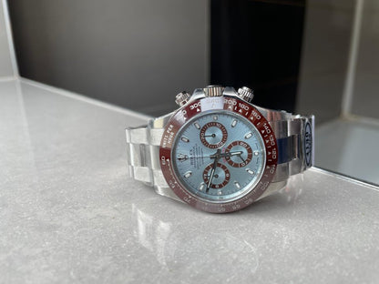 Clean Factory 1:1 Rolex Daytona 116506 50th Anniversary Best Edition Ice Blue Dial Lume Markers SA4130 V2