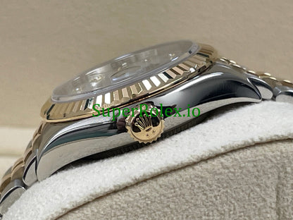 Rolex White Mother-Of-Pearl Diamond Dial Lady-Datejust Ref.279173