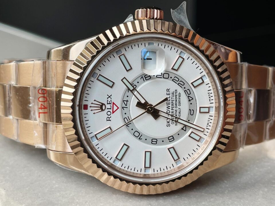 Noob FACTORY 1:1 Rolex Sky-Dweller 326934 SS Best Edition White Dial A23J