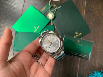 EW FACTORY 1:1 Rolex OYSTER PERPETUAL SILVER DIAL 41MM Asian A3230