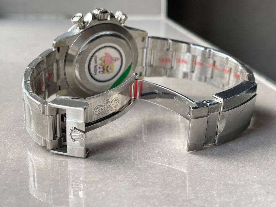 Rolex Daytona 116500 DAYTONA 1:1 Best Edition CF 904L SS Case and Bracelet White Dial Silver bezel SA4130