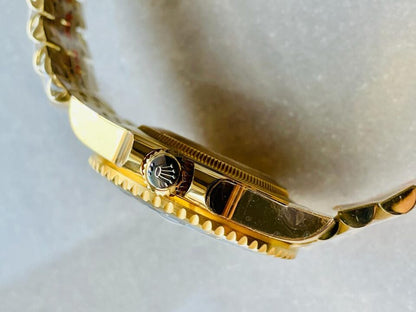 EWF Factory 1:1 Rolex GMT-Master II 126718GRNR 904L YG Black Dial Dots VR3285