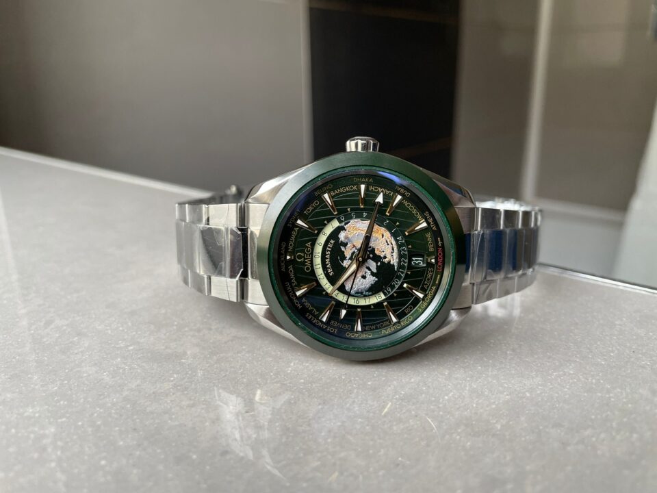 Omega Seamaster Aqua Terra Worldtimer VSF 1:1 Best Edition Green Dial on SS Bracelet A8938