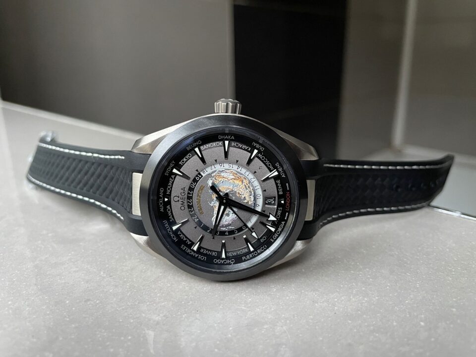 Aqua Terra 150M 43mm 24 Ti VSF 1:1 Best Edition Gray Dial on Black Rubber Strap A8938