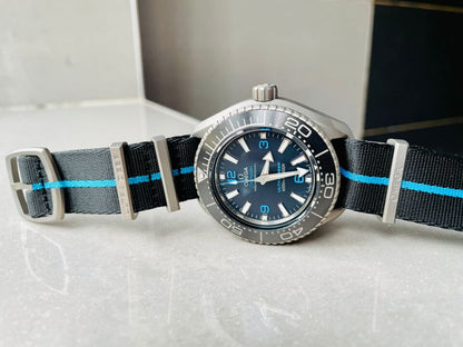 Seamaster 6000M Ultra Deep SS SBF 1:1 Best Edition Black Dial on Black Nylon Strap A8912 Super Clone