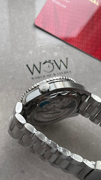 Planet Ocean 43.5mm SS VSF 1:1 Best Edition  blue ceramic Bezel blue Dial on SS Strap A8900